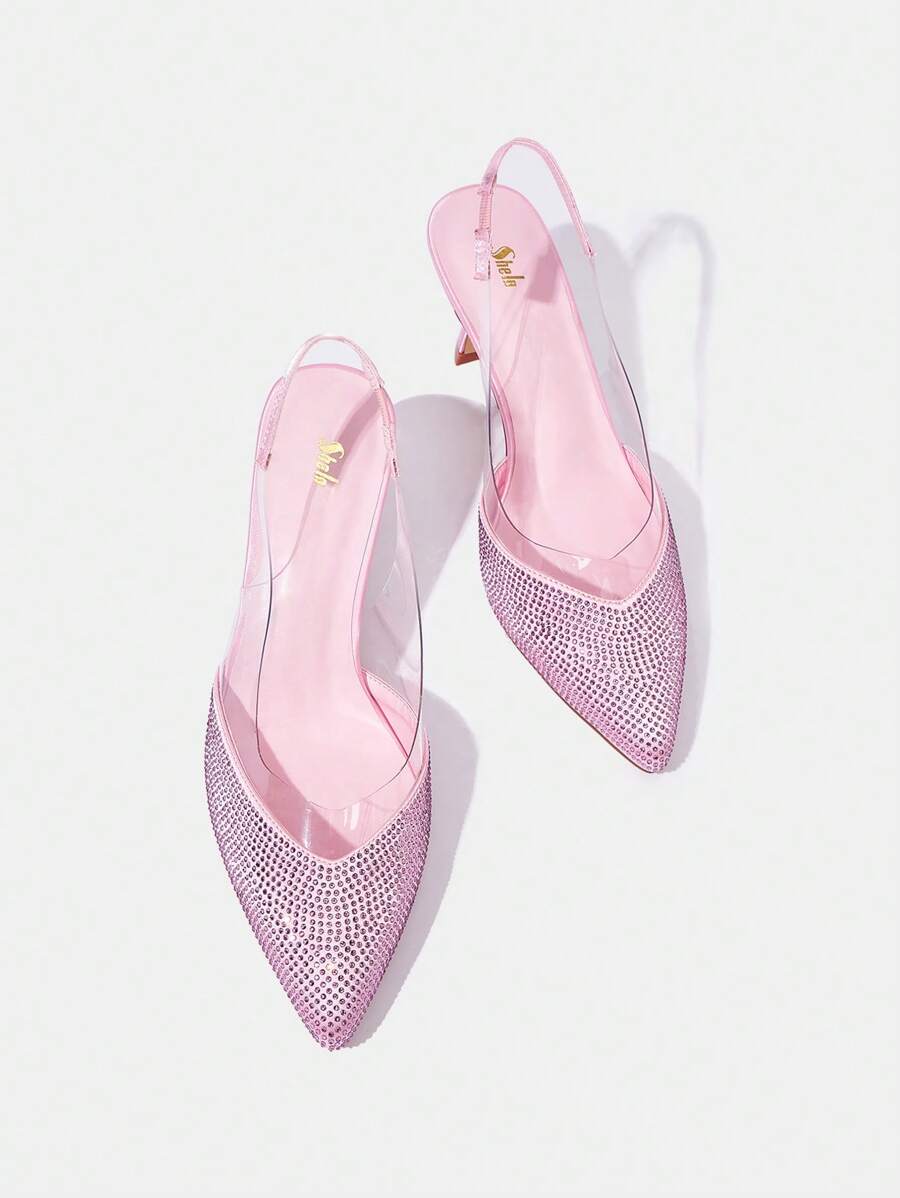女式高跟泵鞋 - 粉色 - 查看 1