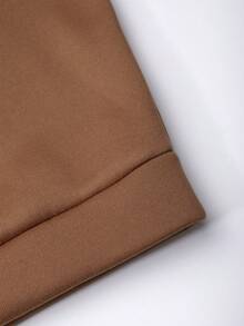 Manfinity Lỏng lẻo phù hợp Nam Bộ xương In Khóa kéo-lên Hoodie - màu nâu - Xem 5