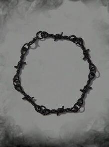 ROMWE 1 pieza Pulsera minimalista - Negro - Ver 1