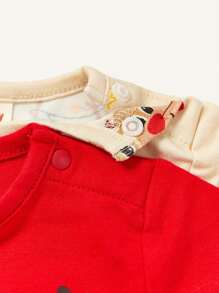 Baby Girl 2sets Christmas Pattern Gift Boxes - Red - View 4