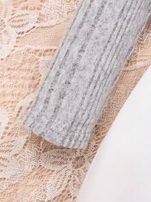 SHEIN 女嬰雙色條紋針織洋裝