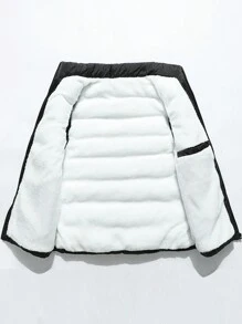 Men Thermal Lined Vest Padded Coat