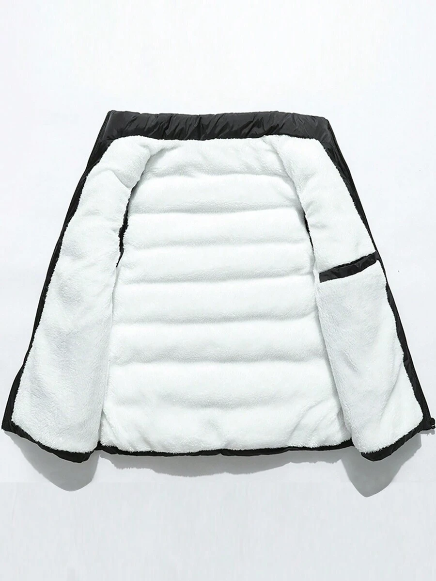 Men Thermal Lined Vest Padded Coat
