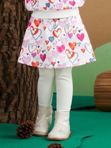 SHEIN X Masha and The Bear 女小童卡通圖案運動衫和裙子 - 彩色 - 查看 11