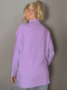 Jersey Suelto De Colores Brillantes - Morado - Ver 2