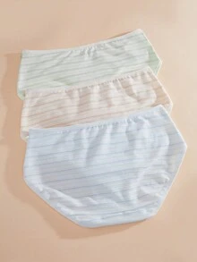 3入組條紋印花內褲 - 彩色 - 查看 2