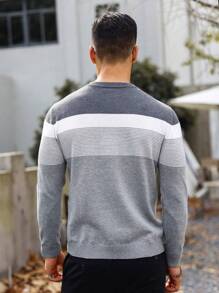 Manfinity Homme Homens Bloco De Cores Suéter