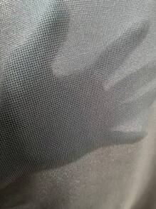 SHEIN LUNE Viền tương phản Túi có nắp Thả vai áo - Xám - Xem 7