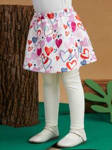 SHEIN X Masha and The Bear 女小童卡通圖案運動衫和裙子 - 彩色 - 查看 9