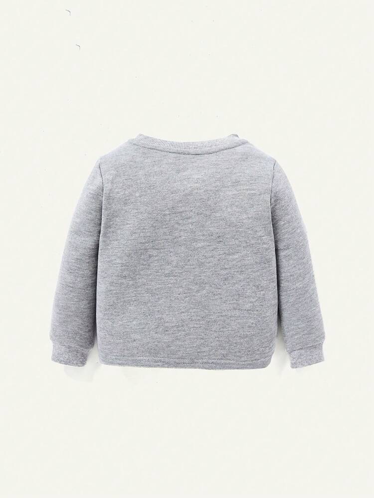 Baby Boy 2pcs Solid Pullover & 2pcs Sweatpants Matching Set