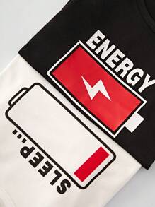 2入組青少年男孩格子睡衣套裝