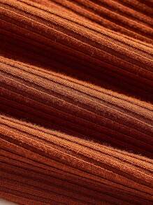 Baby Girl 3pcs Solid Pants - Dark Grey - View 10