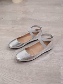 時尚戶外平底鞋 - 銀色 - 查看 6