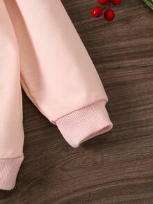 Chica Joven Sudadera con estampado de Navidad - Rosa - Ver 6