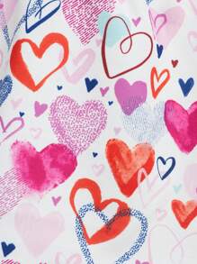 SHEIN X Masha and The Bear 女小童卡通圖案運動衫和裙子 - 彩色 - 查看 12