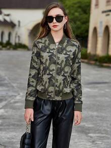 女士夾克 - 綠色 - 查看 3