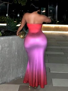 Slaydiva Hơn Bóng Nàng tiên cá Hem Váy ống - Nhiều màu - Xem 2