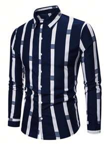 Uomo Camicia a righe