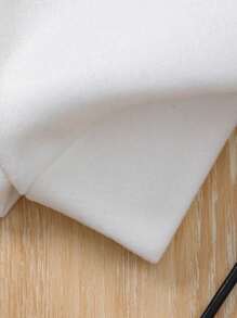 SHEIN Young Girl Cartoon & Letter Graphic Sweatshirt - White - View 7