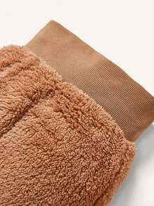 Cozy Pixies 2 st set med fleecejacka och tjocka byxor för babyflickor - Kaki - Visa 4