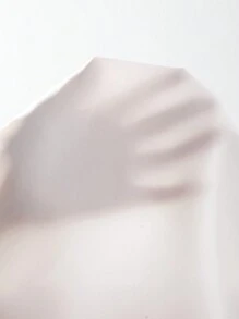 SHEIN PETITE High Waist Seam Detail Cropped Pants