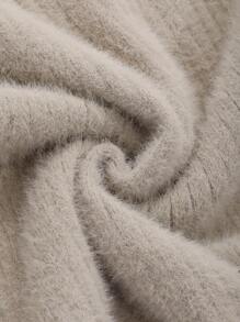 DAZY 开衩下摆罗纹针织毛衣裙 秋冬