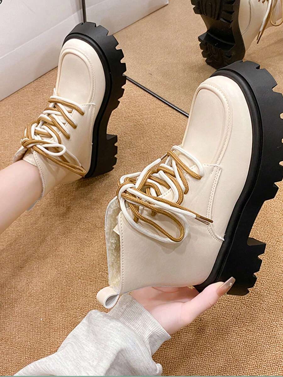 女性踝靴和短靴 - 米色 - 查看 1