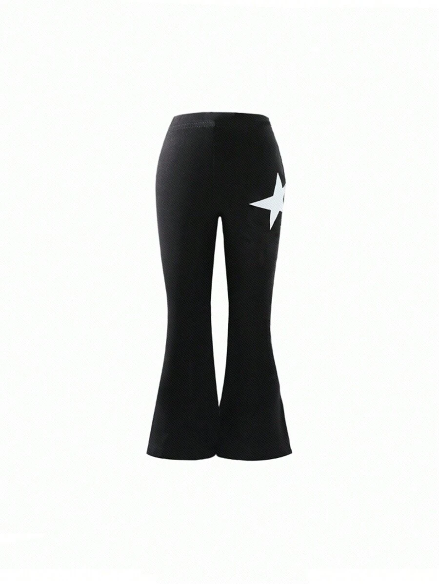 Baby Girl Star Print Flare Leg Pants