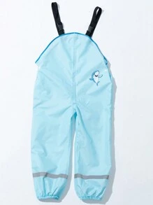 Children's Shark Rain Pants - Blue - View 1