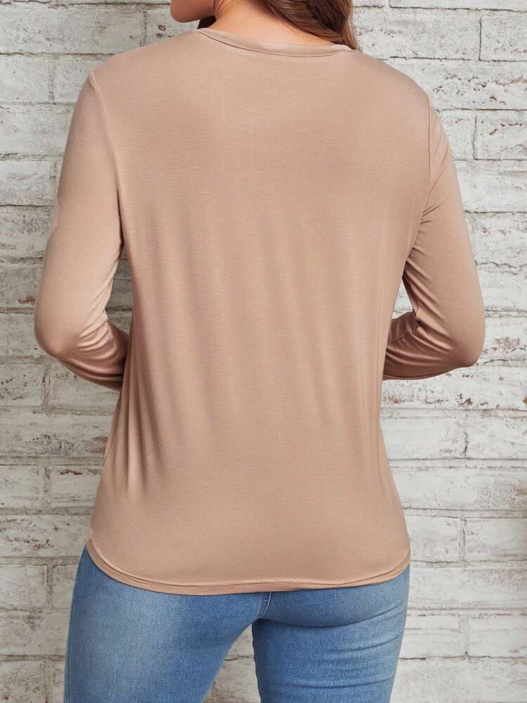 Solid Seam Detail Tee