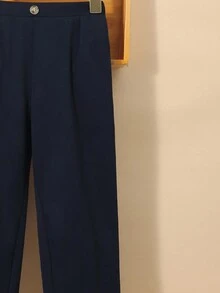 SHEIN Young Boy 2pcs Solid Straight Leg Pants - Multicolor - View 9