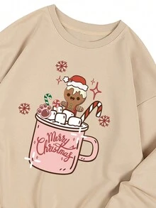 Sudadera con estampado de dibujos animados