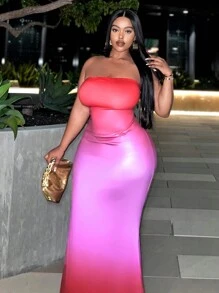 Slaydiva Hơn Bóng Nàng tiên cá Hem Váy ống - Nhiều màu - Xem 4