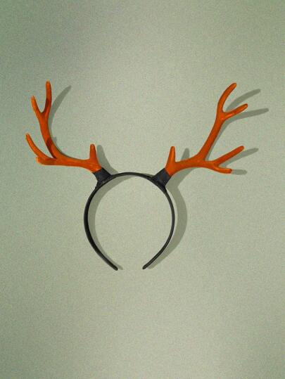 Fairycore 1pc Women Antler Decor Headband