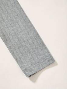 SHEIN Unity Vestido ajustado de hombros descubiertos fruncido - Gris - Ver 4