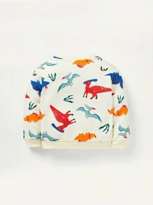 Cozy Pixies 男嬰恐龍印花運動衫 - 杏色 - 查看 2