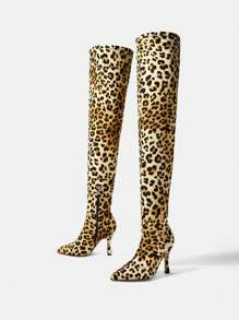 SheIn SXY 1 Pair Of Fashionable Boots - Yellow - View 3