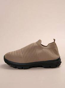 Zapatillas De Running De Puesta Rápida - Café integral - Ver 4