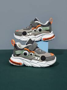 Fashionable Color-blocking Wear-resistant Functional Shoes For Baby And Kids Sports Shoes - Grey - View 4