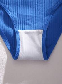 7入組素色針織羅紋內褲 - 彩色 - 查看 3