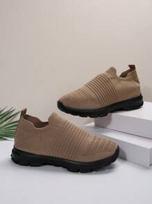 Zapatillas De Running De Puesta Rápida - Café integral - Ver 5