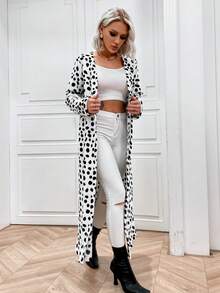 Eilly Bazar Áo khoác nữ Tất cả trên in Giải trí - Đen và trắng - Xem 6