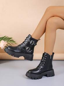 Women's Mid-calf Boots - Black - View 4