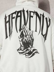 Manfinity RebelGame Nam Plus Dây kéo Dây rút Hoodie - Nhiều màu - Xem 4