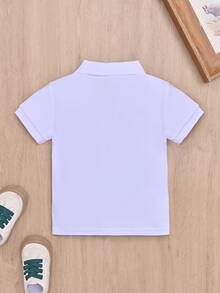 男小童卡通圖案POLO衫