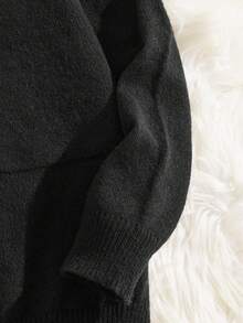 Manfinity RebelGame Men Christmas Santa Claus Pattern Sweater - Black - View 3