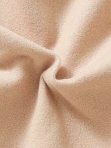 男嬰雙口袋外套&圍巾無毛衣 - 杏色 - 查看 6