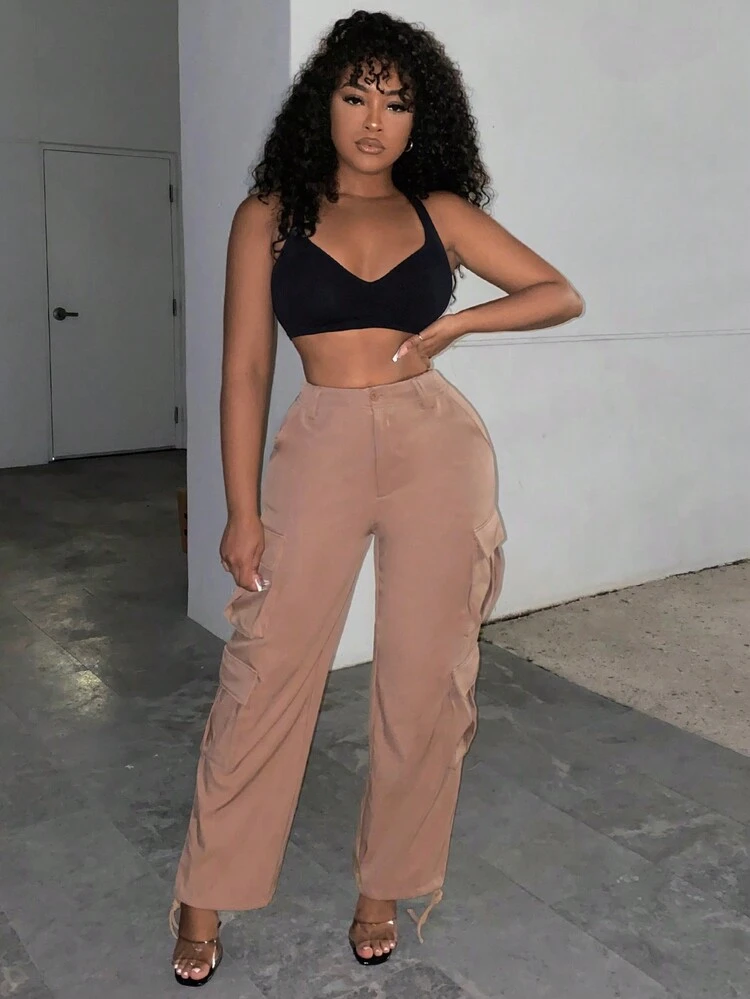 Flap Pocket Side Cargo Pants