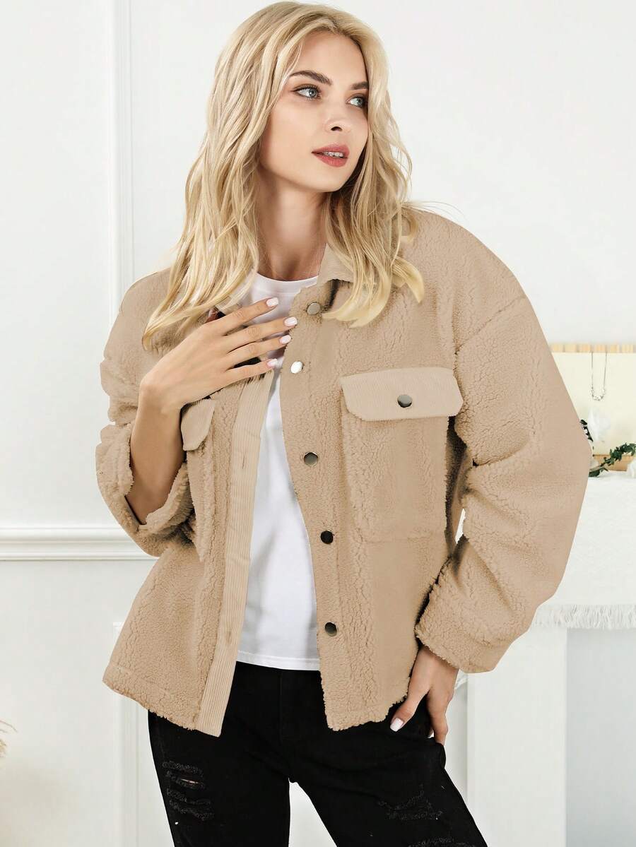 Acelitt 女士常規外套 - 卡其色 - 查看 1