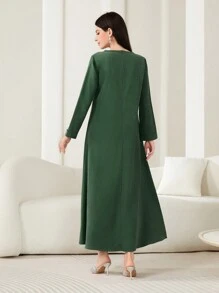 Al Najma Contrast Panel Tunic Dress
